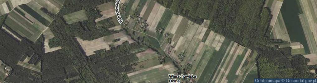 Zdjęcie satelitarne Wierzchowiska Dolne ul.